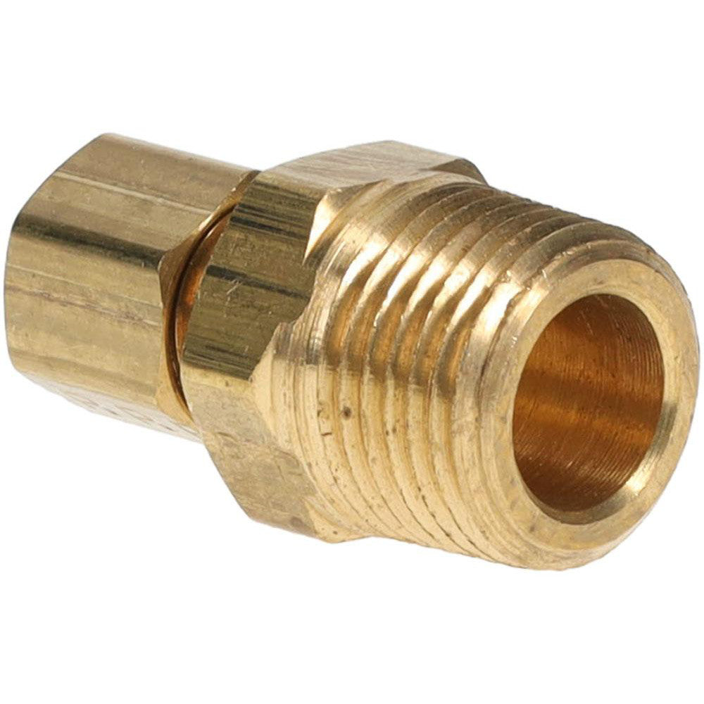 Parker 68C-4-6 Compression Tube Male Connector: 3/8-18, 1/4" Tube OD, Compression x MNPTF