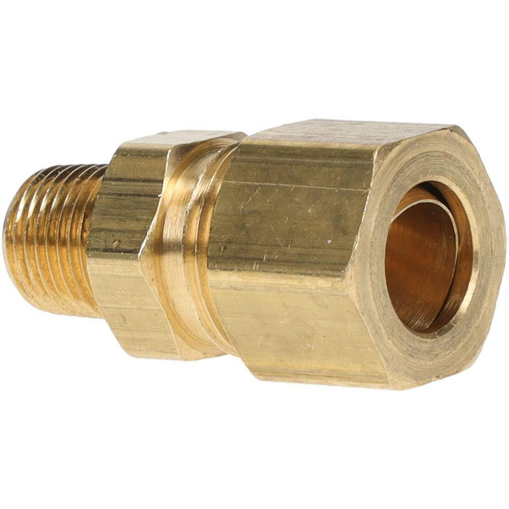 Parker 68C-6-2 Compression Tube Male Connector: 1/8-27, 3/8" Tube OD, Compression x MNPTF