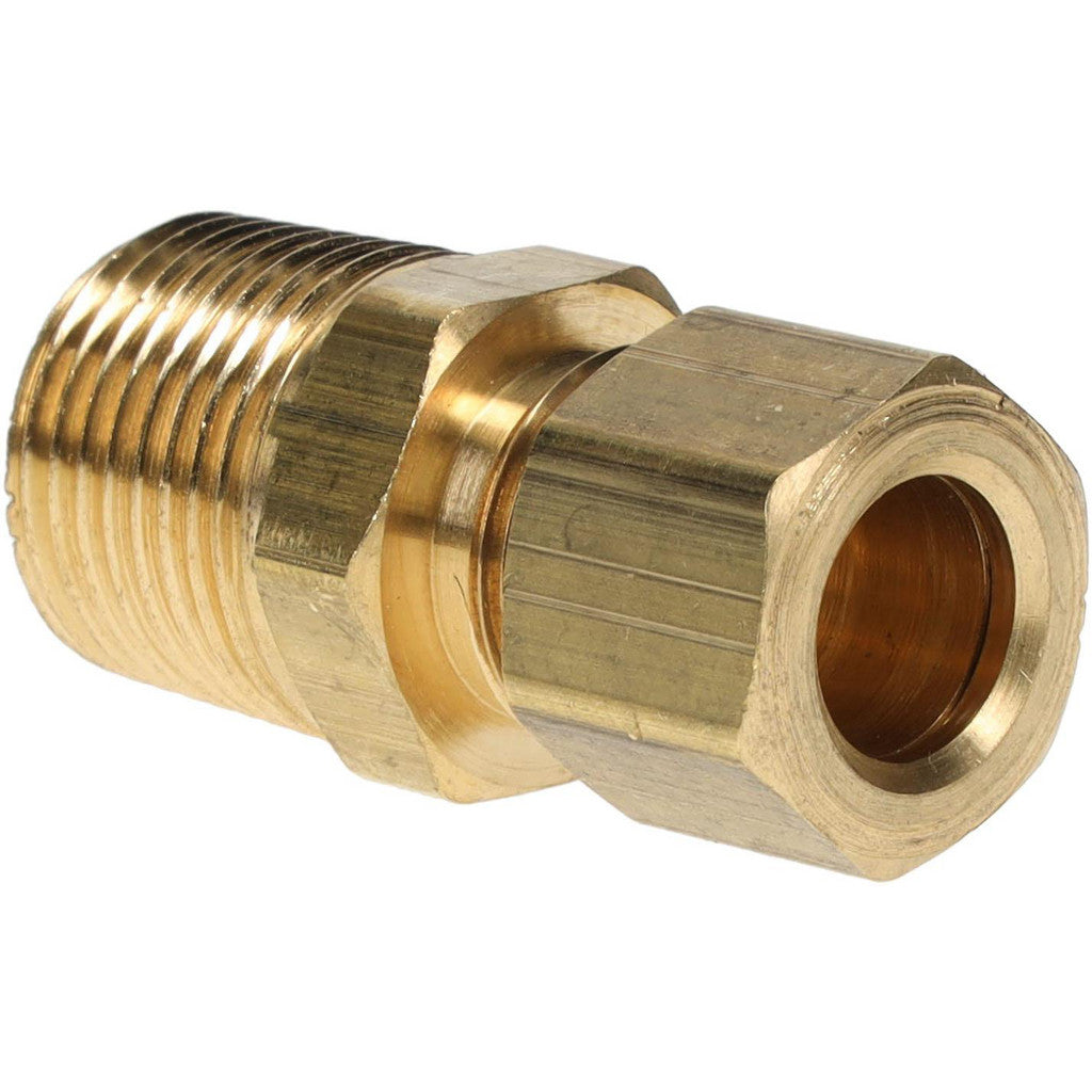 Parker 68C-6-6 Compression Tube Male Connector: 3/8-18, 3/8" Tube OD, Compression x MNPTF (Pack of 5)