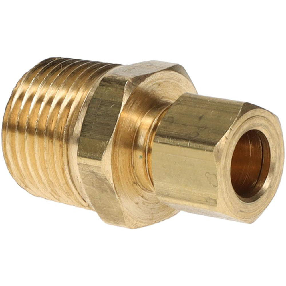 Parker 68C-6-8 Compression Tube Male Connector: 1/2-14, 3/8" Tube OD, Compression x MNPTF