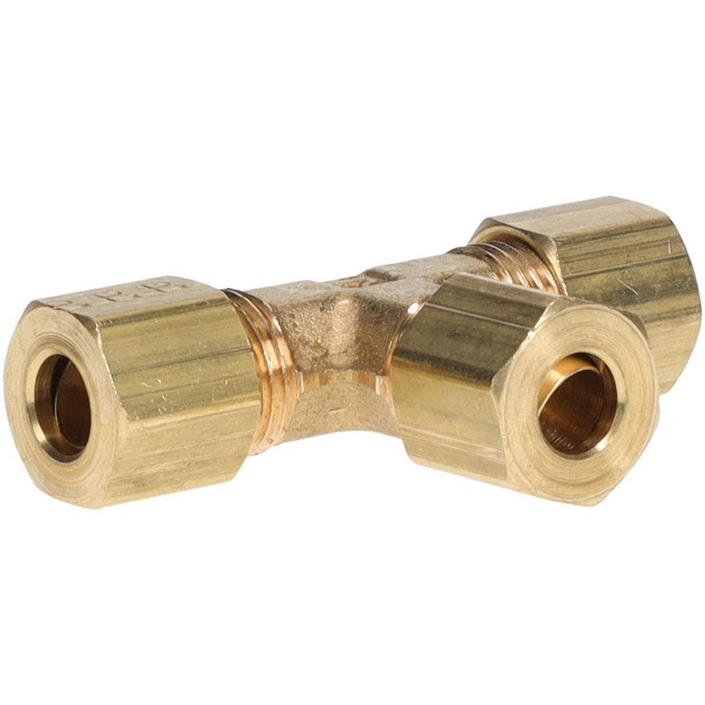 Parker 164C-4 Compression Tube Union: 7/16-24" Thread, Compression x Compression x Compression