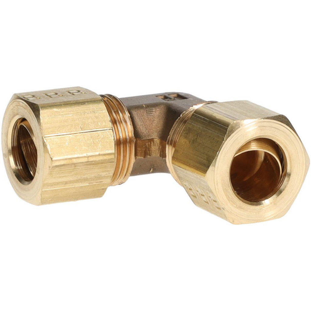 Parker 165C-6 Compression Tube Union Elbow: 9/16-24, 3/8" Tube OD, Compression x Compression
