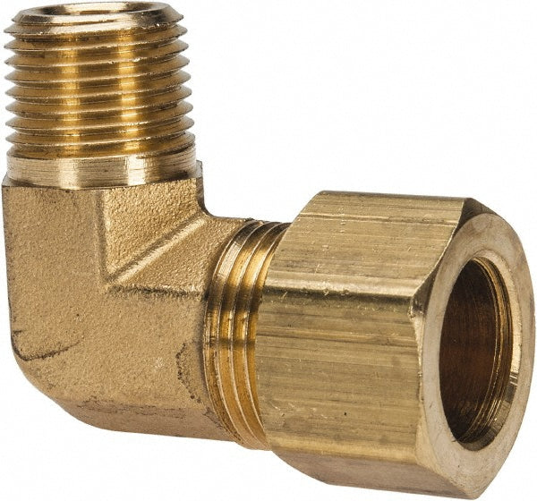 Parker 169C-10-6 Compression Tube Male Elbow: 3/8-18" Thread, Compression x MNPT