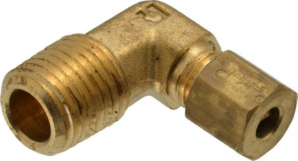 Parker 169C-3-4 Compression Tube Male Elbow: 1/4-18" Thread, Compression x MNPT