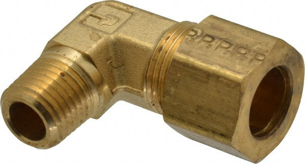 Parker 169C-8-4 Compression Tube Male Elbow: 1/4-18, 1/2" Tube OD, Compression x MNPTF