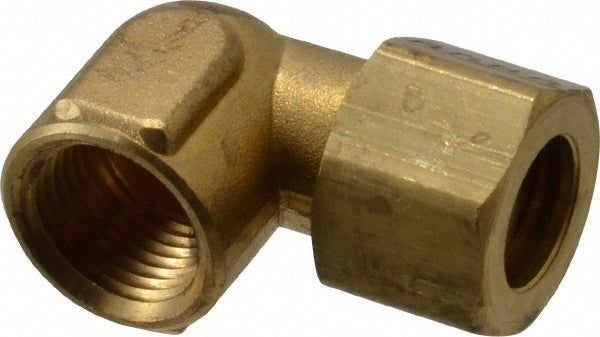 Parker 170C-8-6 Compression Tube Female Elbow: 3/8-18" Thread, Compression x FNPT