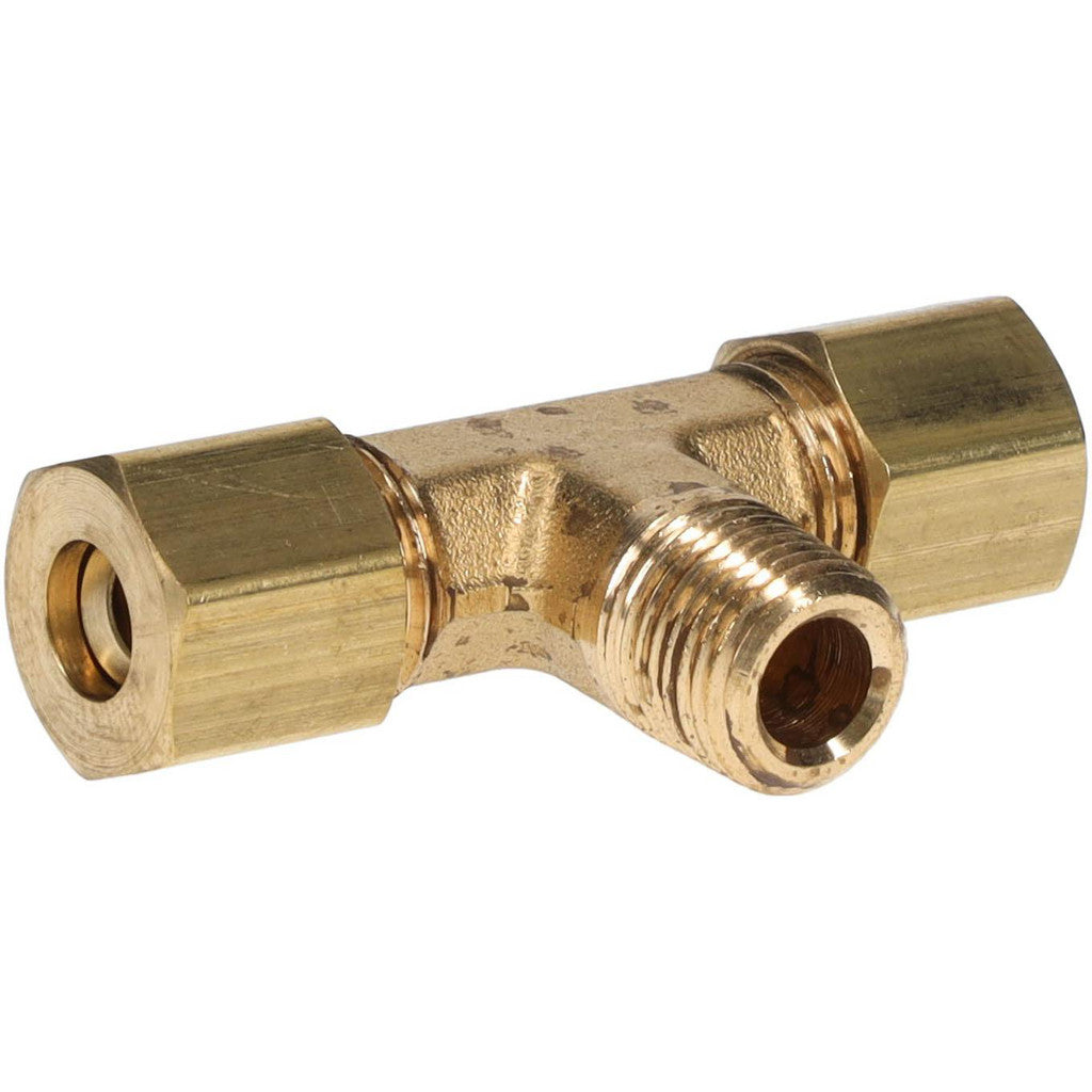 Parker 172C-4-2 Compression Tube Male Branch Tee: 1/8-27" Thread, Compression x Compression x MNPT