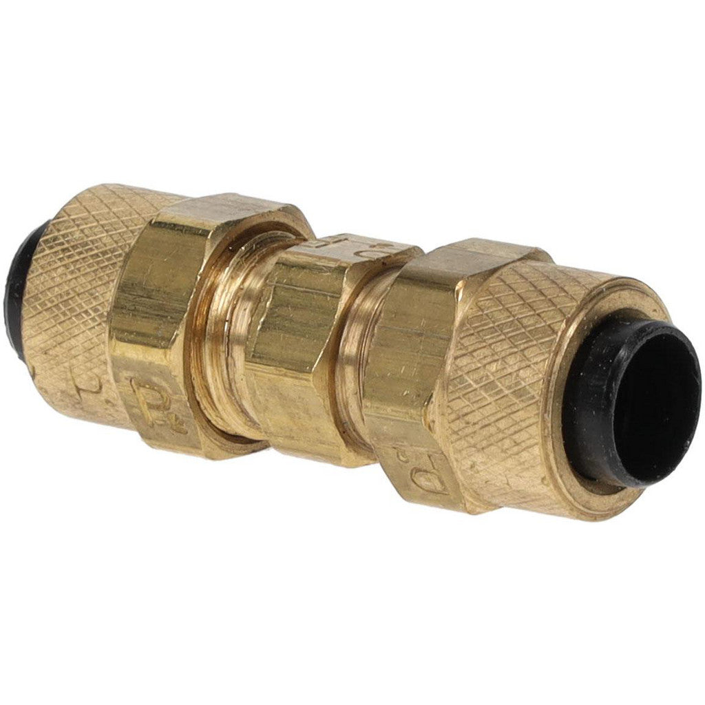 Parker 62P-4 Compression Tube Union: 1/4" Tube OD, Compression x Compression