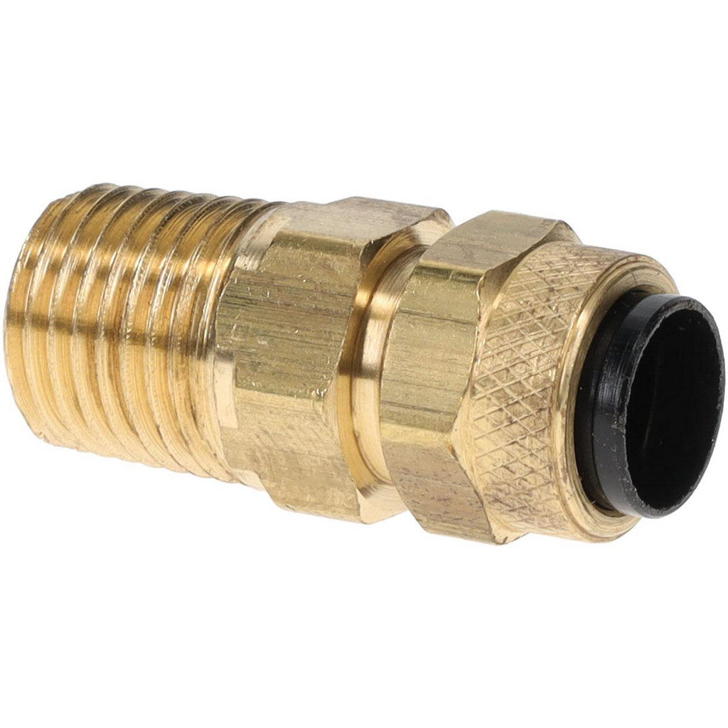 Parker 68P-6-4 Compression Tube Male Connector: 1/4-18, 3/8" Tube OD, Compression x MNPTF