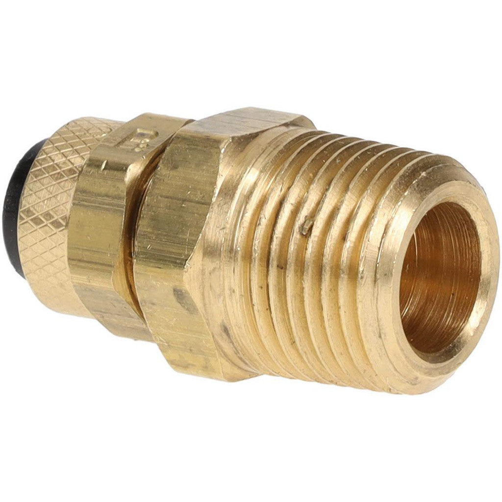 Parker 68P-6-6 Compression Tube Male Connector: 3/8-18, 3/8" Tube OD, Compression x MNPTF