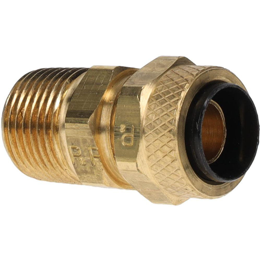 Parker 68P-8-6 Compression Tube Male Connector: 3/8-18, 1/2" Tube OD, Compression x MNPTF