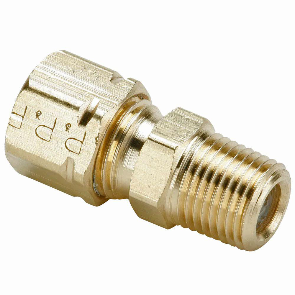 Parker 68CA-12-12 Compression Tube Connector: 3/4-14" Thread, Compression x MNPT