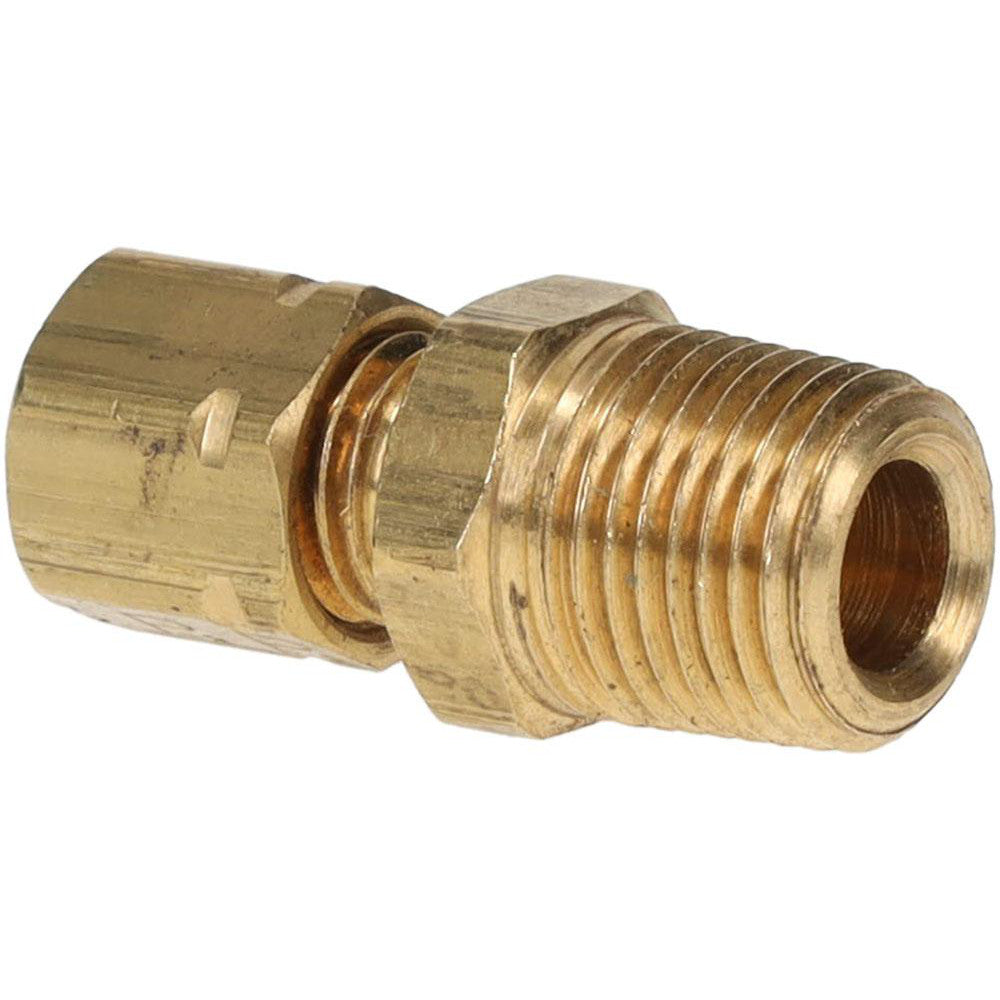 Parker 68CA-2-2 Compression Tube Connector: 1/8-27" Thread, Compression x MNPT