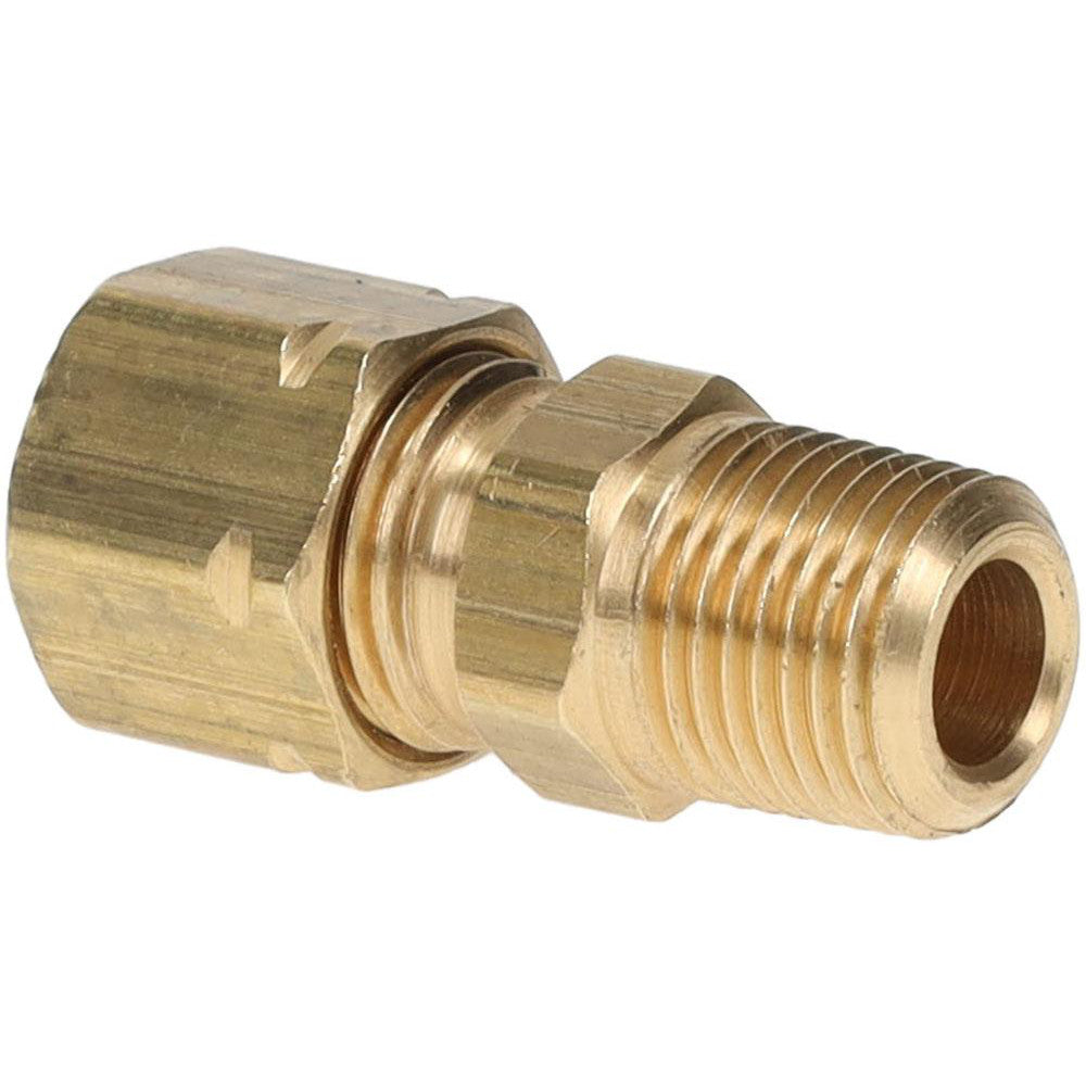 Parker 68CA-4-2 Compression Tube Connector: 1/8-27" Thread, Compression x Male NPTF