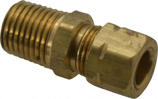 Parker 68CA-5-4 Compression Tube Connector: 1/4-18" Thread, Compression x MNPT