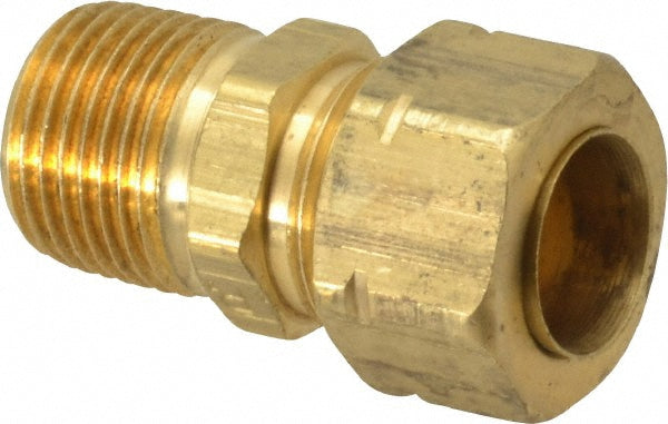 Parker 68CA-8-6 Compression Tube Connector: 3/8-18" Thread, Compression x MNPT