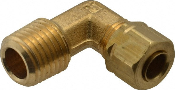 Parker 169CA-4-4 Compression Tube Male Elbow: 1/4-18, 1/4" Tube OD, Compression x MNPTF