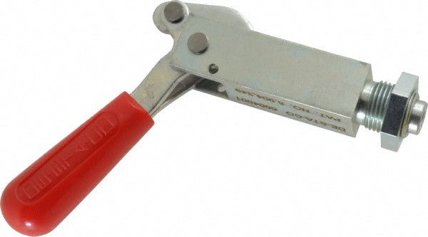 De-Sta-Co 6004 Standard Straight Line Action Clamp: 450 lb Load Capacity, 1.5" Plunger Travel, Mounting Plate Base, Carbon Steel