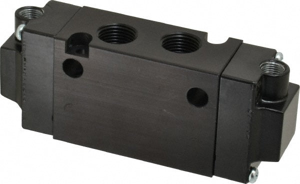 Parker B542000XXC Stacking Solenoid Valve: Double Air Pilot, 4-Way, 2 Position, Pilot Return