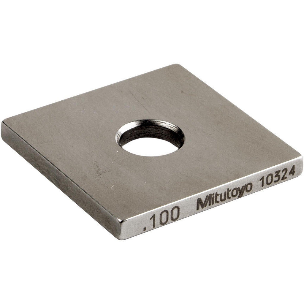 Mitutoyo 614191-531 Square Steel Gage Block: 0.1", Grade 0