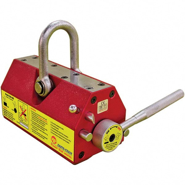 Techniks ELM-300 Lifting Magnets; Magnet Type: Permanent; Magnet Activation: On/Off Handle; Maximum Load Capacity - Lbs: 660lb; Overall Length (Inch): 7.1000; Overall Width (Decimal Inch - 4 Decimals): 3.6000; Overall Height (Decimal Inch): 3.7000