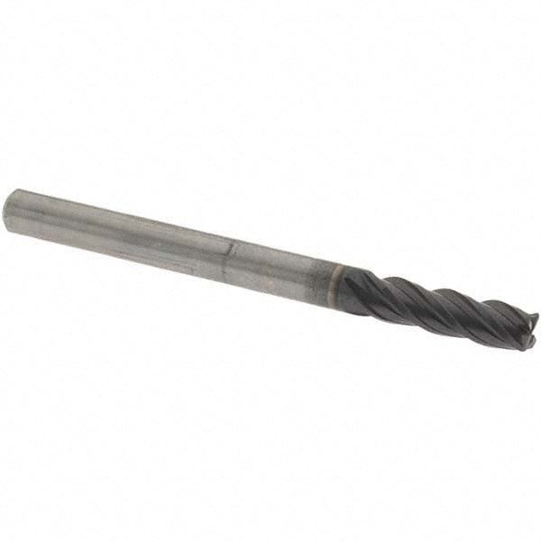 OSG VG434-1251 Corner Radius End Mill: 1/8" Dia, 3/8" LOC, 0.0150" Corner Radius, 4 Flute, Solid Carbide