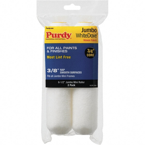 Purdy 14G626012 WhiteDove Jumbo Mini Roller Cover, 6-1/2" x 3/8", 2 count