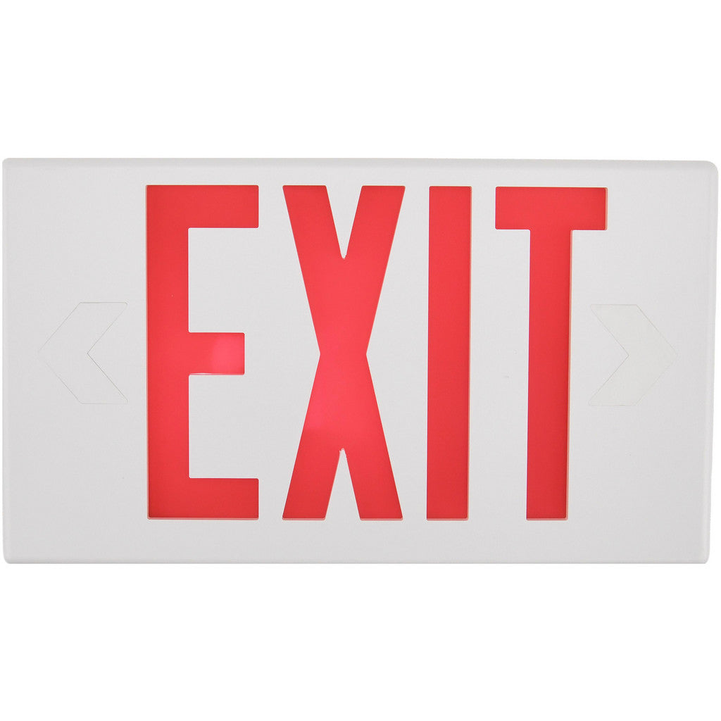 Cooper Lighting LPX7 1 and 2 Face, 0.98, 1.03 Watt, White, Polycarbonate, LED, Illuminated Exit Sign