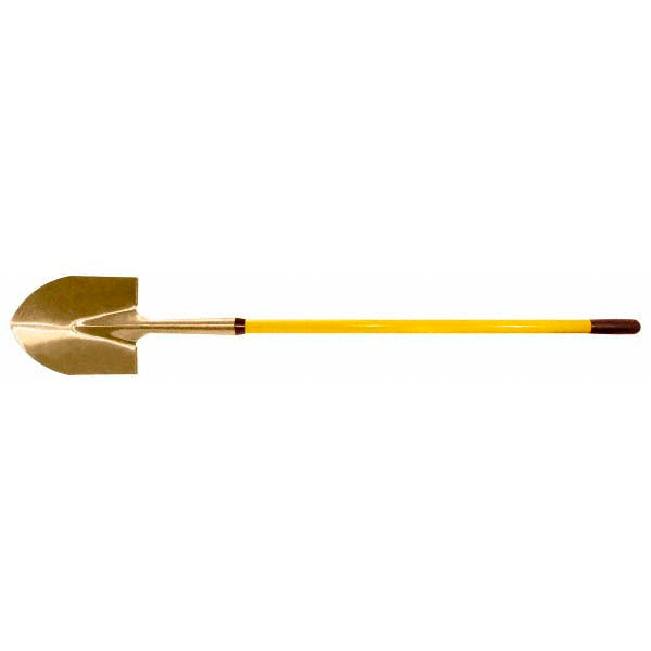 Ampco S-81FG Scooping Shovel: Aluminum Bronze, Round, 9" Blade Width