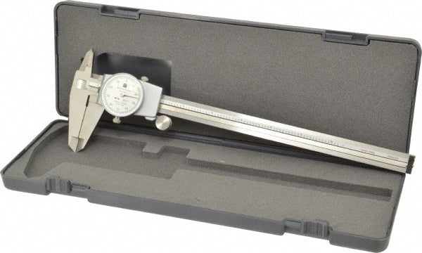 TESA Brown & Sharpe 599-579-8-1 Dial Caliper: 8", 0.001000" Graduation, 0.1000" per Revolution, Stainless Steel Jaws