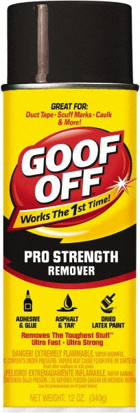 Goof Off FG658 Adhesive Remover: Liquid, 12 oz Can