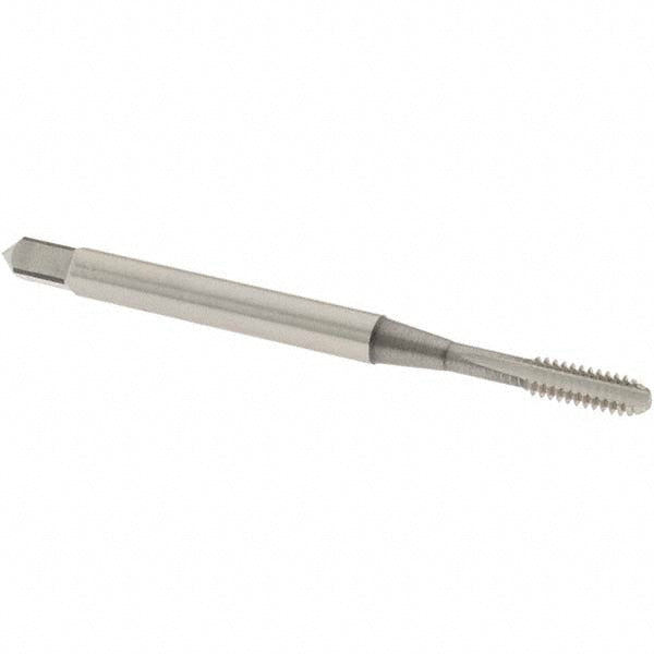 OSG 2493100 Straight Flute Tap: #4-40 UNC, 3 Flute, Bottoming Chamfer, 2B & 3B Class of Fit, Vanadium High-Speed Steel, Bright/Uncoated Finish