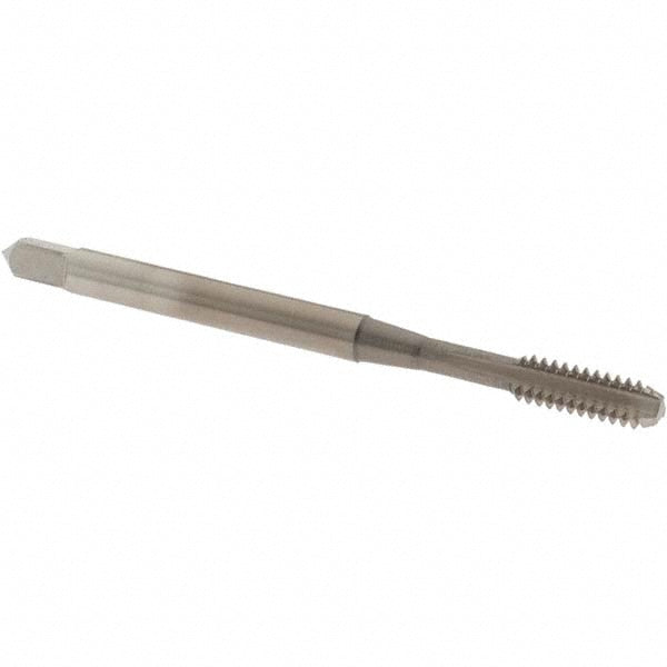 OSG 2401603 Straight Flute Tap: #6-32 UNC, 3 Flute, Bottoming Chamfer, 2B Class of Fit, Vanadium High-Speed Steel, Nitride Finish