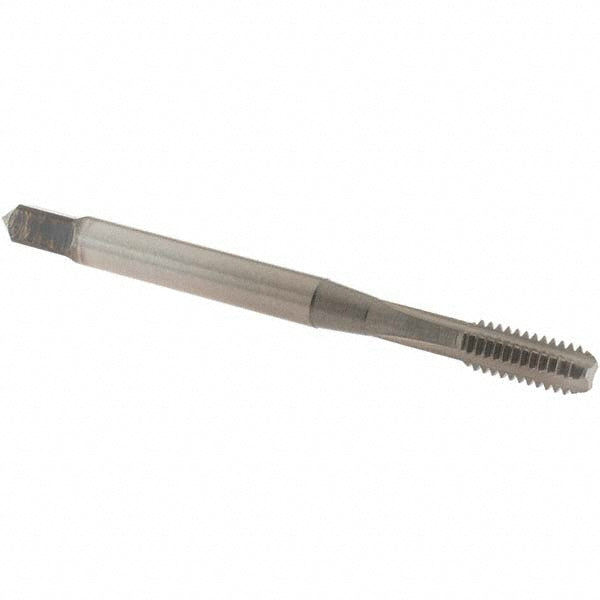 OSG 2493203 Straight Flute Tap: #8-32 UNC, 3 Flute, Bottoming Chamfer, 2B Class of Fit, Vanadium High-Speed Steel, Nitride Finish