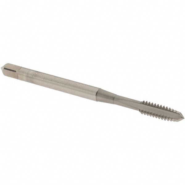 OSG 2401503 Straight Flute Tap: #6-32 UNC, 3 Flute, Plug Chamfer, 2B Class of Fit, Vanadium High-Speed Steel, Nitride Finish