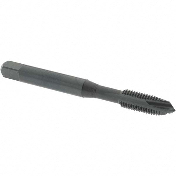 OSG 2840401 Spiral Point Tap: 1/4-28 UNF, 3 Flutes, Plug Chamfer, HSS-E Vanadium, Steam Oxide Coated
