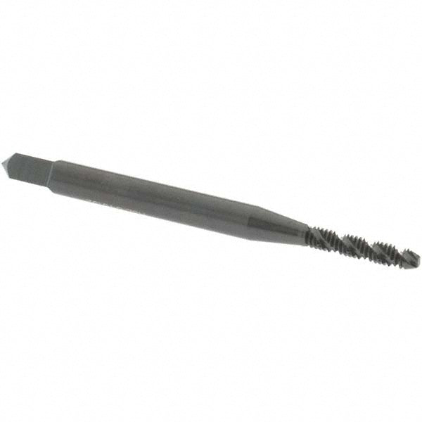 OSG 2905601 Spiral Flute Tap: #2-56, UNC, 2 Flute, Modified Bottoming Chamfer, 2B Class of Fit, Vanadium High-Speed Steel, Oxide Finish