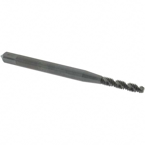 OSG 2906001 Spiral Flute Tap: #3-48, UNC, 2 Flute, Modified Bottoming Chamfer, 2B Class of Fit, Vanadium High-Speed Steel, Oxide Finish