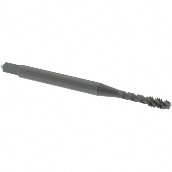 OSG 2906401 Spiral Flute Tap: #4-40, UNC, 3 Flute, Modified Bottoming Chamfer, 2B/3B Class of Fit, Vanadium High-Speed Steel, Oxide Finish