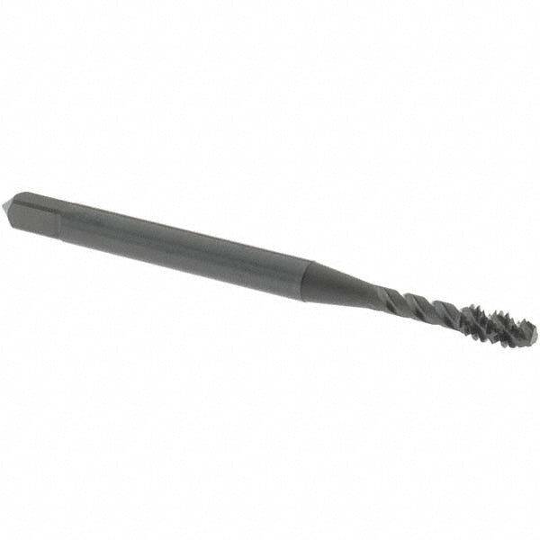 OSG 2911401 Spiral Flute Tap: #4-40, UNC, 3 Flute, Modified Bottoming Chamfer, 3B Class of Fit, Vanadium High-Speed Steel, Oxide Finish