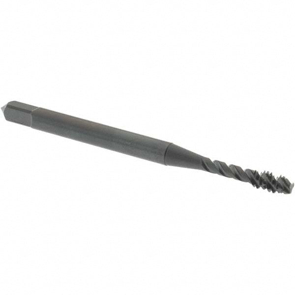 OSG 2916501 Spiral Flute Tap: #4-40, UNC, 3 Flute, Modified Bottoming Chamfer, 3B Class of Fit, Vanadium High-Speed Steel, Oxide Finish