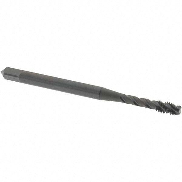 OSG 2907001 Spiral Flute Tap: #5-40, UNC, 3 Flute, Modified Bottoming Chamfer, 2B/3B Class of Fit, Vanadium High-Speed Steel, Oxide Finish
