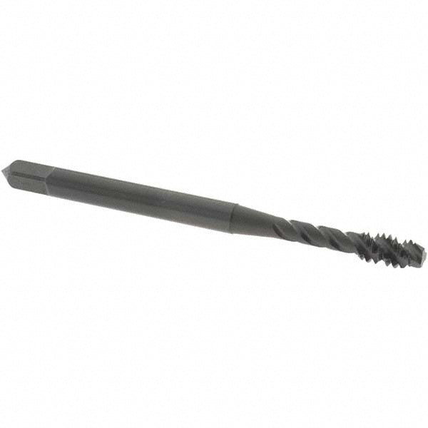 OSG 2917501 Spiral Flute Tap: #6-32, UNC, 3 Flute, Modified Bottoming Chamfer, 2B Class of Fit, Vanadium High-Speed Steel, Oxide Finish