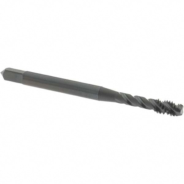 OSG 2907801 Spiral Flute Tap: #8-32, UNC, 3 Flute, Modified Bottoming Chamfer, 3B Class of Fit, Vanadium High-Speed Steel, Oxide Finish