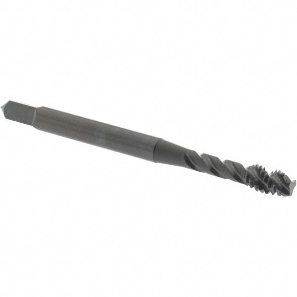 OSG 2917801 Spiral Flute Tap: #8-32, UNC, 3 Flute, Modified Bottoming Chamfer, 2B Class of Fit, Vanadium High-Speed Steel, Oxide Finish