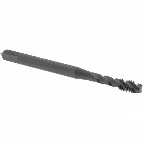 OSG 2918001 Spiral Flute Tap: #8-32, UNC, 3 Flute, Modified Bottoming Chamfer, 2B Class of Fit, Vanadium High-Speed Steel, Oxide Finish