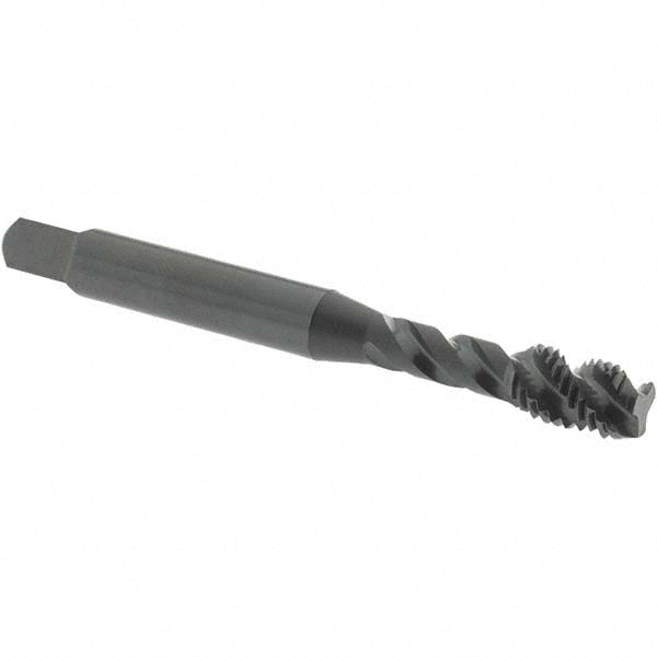 OSG 2930401 Spiral Flute Tap: 1/4-28, UNF, 3 Flute, Modified Bottoming Chamfer, 3B Class of Fit, Vanadium High-Speed Steel, Oxide Finish