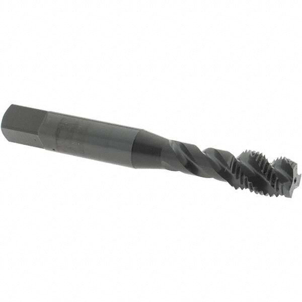 OSG 2926801 Spiral Flute Tap: 3/8-24, UNF, 3 Flute, Modified Bottoming Chamfer, 3B Class of Fit, Vanadium High-Speed Steel, Oxide Finish