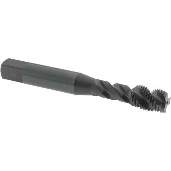 OSG 2931801 Spiral Flute Tap: 3/8-24, UNF, 3 Flute, Modified Bottoming Chamfer, 3B Class of Fit, Vanadium High-Speed Steel, Oxide Finish