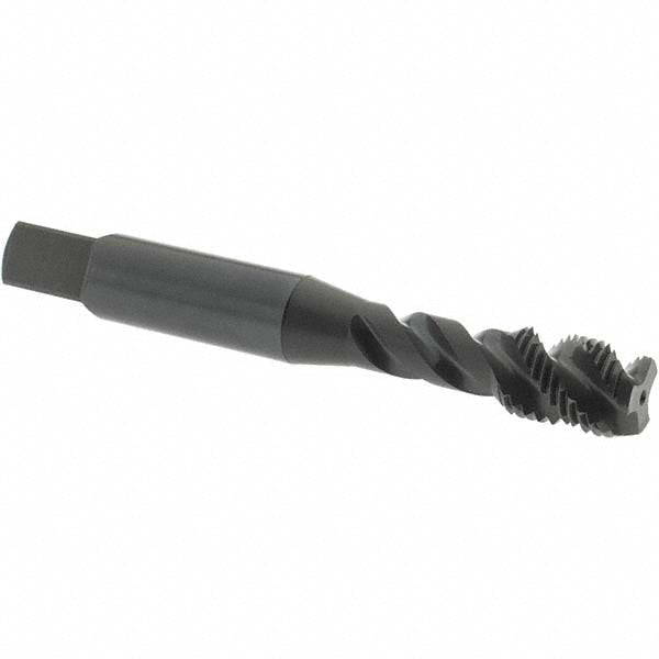OSG 2941801 Spiral Flute Tap: 3/8-24, UNF, 3 Flute, Modified Bottoming Chamfer, Vanadium High-Speed Steel, Oxide Finish